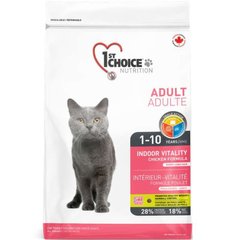 1st Choice Adult Cat Indoor Vitality - Сухой корм для взрослых кошек с курицей 350 г
