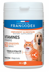 Laboratoire Francodex Vitamins Мультивітамінний комплекс для собак та котів (60 таблеток)