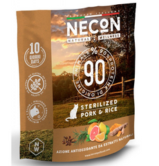 Necon Natural Wellness Sterilized Cat Pork and Rice - Сухий корм для стерилізованих котів зі свининою та рисом 400 г