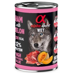 Alpha Spirit Dog Ham with Melon - Вологий корм для дорослих собак зі свининою та динею 400 г