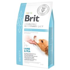 Brit GF Veterinary Diet Dog Obesity - Беззерновой сухой корм при избыточном весе для собак с ягненком, индейкой и горохом 2 кг