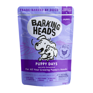 Вологий корм для цуценят Barking Heads Puppy Days CHICKEN з куркою, 300 г