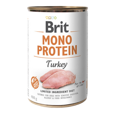 Brit Mono Protein Turkey - Монопротеиновый влажный корм с индейкой, 400 г