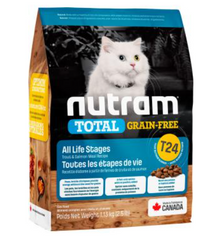 Nutram Т24 New Grain-Free Salmon and Trout Cat - Корм для кошек всех возрастов с лососем и форелью 1,133 кг