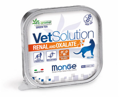 Monge Vetsolution Wet Renal and Oxalate feline - Ветеринарные консервы для кошек с заболеваниями почек и борьбы с оксалатами 100 г
