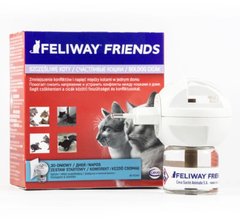 Ceva Feliway Friends - Феливей Френдс диффузор + сменный блок - успокаивающее средство для кошек во время стресса при содержании нескольких кошек в доме 48 мл
