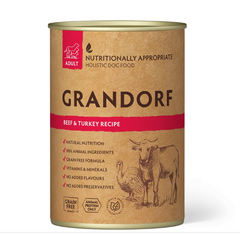 Grandorf Beef and Turkey - Грандорф консерви для собак з яловичиною та індичкою 400 г