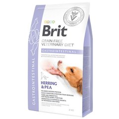 Brit GF Veterinary Diet Dog Gastrointestinal - Беззерновий сухий корм при порушеннях травлення для собак з оселедцем, лососем, горохом 2 кг