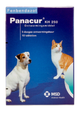 Panacur - Панакур таблетки от глистов для собак и кошек, 250 мг, 10 шт