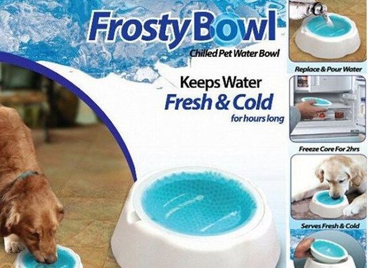 Миска для воды с охлаждающим гелем Frosty Bowl