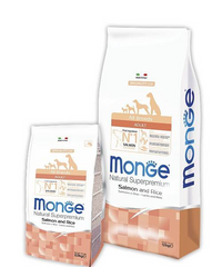 Monge All breeds Adult Salmon - Корм с лососем и рисом для взрослых собак всех пород 2,5 кг