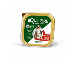 Equilibre & Instinct Паштет для дорослих собак з яловичиною та зеленим горошком, ламістер 300 г