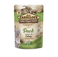 Carnilove Adult Cat Duck Catnip - Влажный корм для взрослых кошек с уткой и кошачьей мятой 85 г
