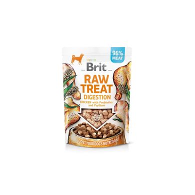 Brit Raw Treat Digestion Freeze-dried - Лакомство для улучшения пищеварения взрослых собак всех пород с курицей 40 г