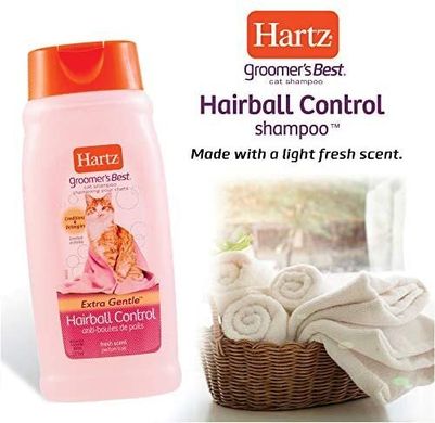 Hartz Hairball Control Shampoo for Cats Шампунь-кондиционер для длинношерстных кошек 444 мл