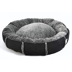 Animall Mary Velvet - Лежак чорного кольору для собак та кішок, розмір S, 56×56×15 см