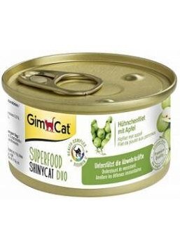 GimCat Superfood ShinyCat Duo Chicken and Apple - Консерва для кішок з куркою та яблуком 70 г