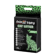 AnimAll Tofu Наповнювач для котячого туалету з ароматом зеленого чаю 6 л