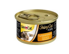 GimCat ShinyCat in Jelly Tuna with Chicken - Консерви для котів зі шматочками тунця та курки 70 г