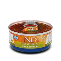 Farmina N&D Grain Free Pumpkin Duck Adult - Беззерновые консервы для взрослых кошек с уткой и тыквой 70 г