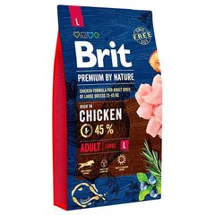 Brit Premium by Nature Adult L - Сухой корм для взрослых собак больших пород с курицей 3 кг
