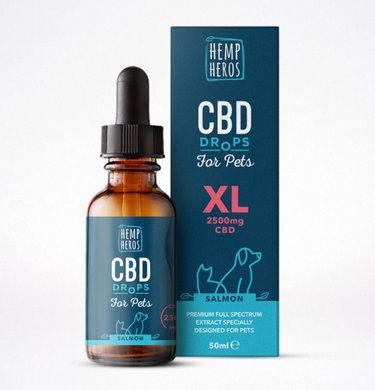 CBD for pets 50 ml (2500 mg) - Краплі для домашніх тварин з лососем 50 мл (2500 мг)