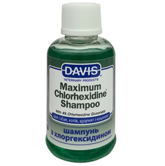 Davis Maximum Chlorhexidine Shampoo - Девіс шампунь з 4% хлоргексидином для собак та котів захворюваннями шкіри та шерсті 50 мл
