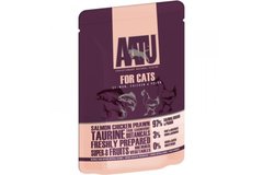 AATU Salmon, Chicken and Prawn - ААТУ консерви для дорослих котів лосось, курка та креветки 85 г