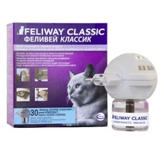 Ceva Feliway Classic - Феливей Классик диффузор + сменный блок – успокаивающее средство для кошек во время стресса 48 мл
