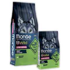 Monge BWild Low Grain All Breeds Adult Wild Boar - Низкозерновой корм для собак с диким кабаном 15 кг