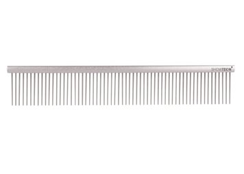 Show Tech + Featherlight Professional Comb Silver - Гребінець алюмінієвий частозубий, 25 см