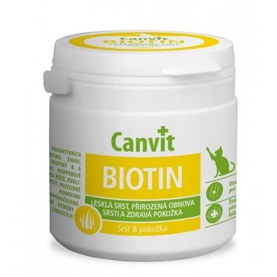 Canvit Biotin - Канвит Комплекс витаминов для кожи, шерсти и когтей кошек 100 г