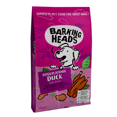 Barking Heads All Hounder Fuss Pot Duck - Баркинг Хедс сухой корм для собак всех пород с уткой 2 кг