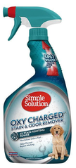 Simple Solution Oxy Charged Stain and Odor Remover - засіб з активним киснем для нейтралізації запахів та видалення плям, 945 мл