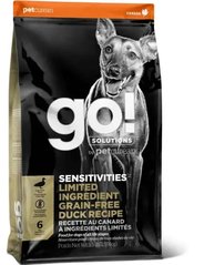 GO! Sensitivites Limited Ingredient Duck Dog Formula - Гоу! Беззерновий сухий корм для цуценят та дорослих собак з качкою 10 кг + 1,6 кг в подарунок