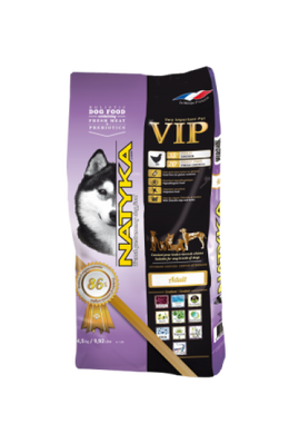 Natyka Adult Vip (26/14) - Беззерновой, гипоаллергенный, полувлажный корм для молодых, взрослых или пожилых собак.