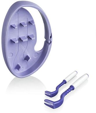 O`Tom Tick Twister - Тик Твистер инструмент для удаления клещей (2 шт. в держателе, разные цвета, прорезиненная ручка