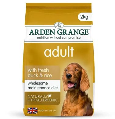 Arden Grange Adult Dog Fresh Duck & Rice - Арден Гранж сухий корм для дорослих собак з качкою та рисом 2 кг