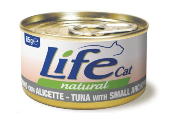 LifeCat консерва для котов тунец с анчоусом 85 г