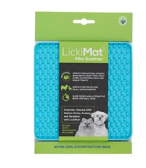 LickiMat Dog Mini Soother Turquoise Килимок для повільного харчування бірюзовий