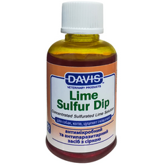 Davis Lime Sulfur Dip - Дэвис антимикробное и антипаразитарное средство для собак и котов, концентрат 50 мл