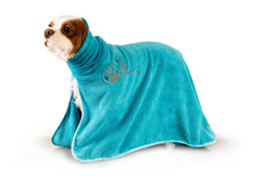 Show Tech+ Dry Dude Intermediate Turquoise Bathrobe - Полотенце из микрофибры для собак, бирюзовое