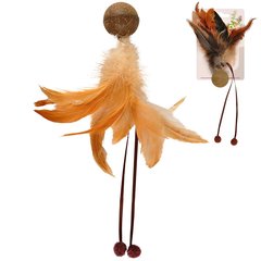 Flamingo Catnip Ball & Feather ФЛАМІНГО М`ЯЧ З ПІР`ЯМ іграшка з котячою м`ятою для котів (0.01кг)