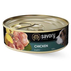 Savory Puppy Chicken - Сейвори консервы для щенков с курицей 100 г