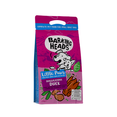 Barking Heads Doggylicious Duck Grain Free Small Breeds - Баркинг Хедс сухой корм для собак мелких пород с уткой 1 кг на развес