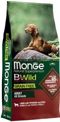 Monge BWild Grain Free Lamb Adult All Breeds - Беззерновий корм з ягням для дорослих собак різних порід 15 кг