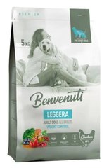Benvenuti Leggera - Сухий корм для контролю ваги дорослих собак всіх порід 5 кг