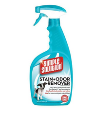 Simple Solution Stain & Odor Remover - Рідкий засіб від запаху та плям життєдіяльності тварин, 945 мл