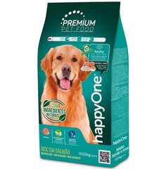 happyOne Premium Adult Dog Salmon & Rice - Сухой корм для взрослых собак с лососем и рисом 15 кг