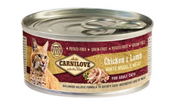 Carnilove Chicken & Lamb for Adult Cats - Консерви для котів з м'ясом курки і ягняти 100 г